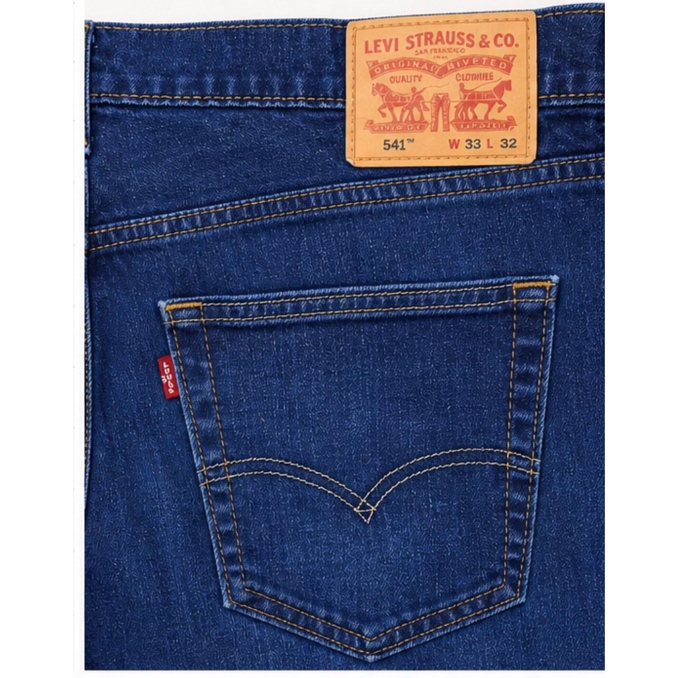 Levi's Levi's Medium Dark Wash 541 Athletic Jeans Men's 33 X 32 Size US 33 - 3 Thumbnail