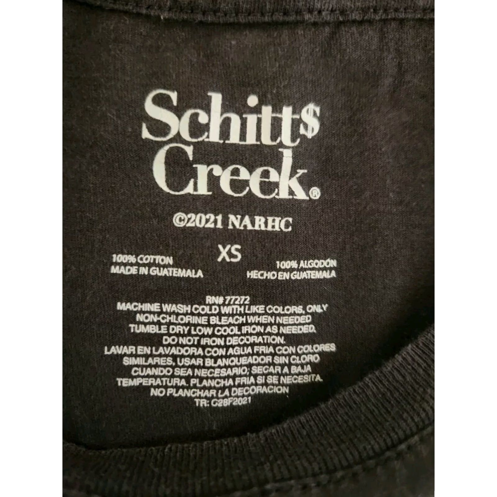 Vintage Schitt's Creek T-Shirt Women XS Gray Crew Neck Short Sleeve 100% Cotton Rose Apothecary Logo All Seasons Breathable Tagless Size XS / US 0-2 / IT 36-38 - 2 Thumbnail