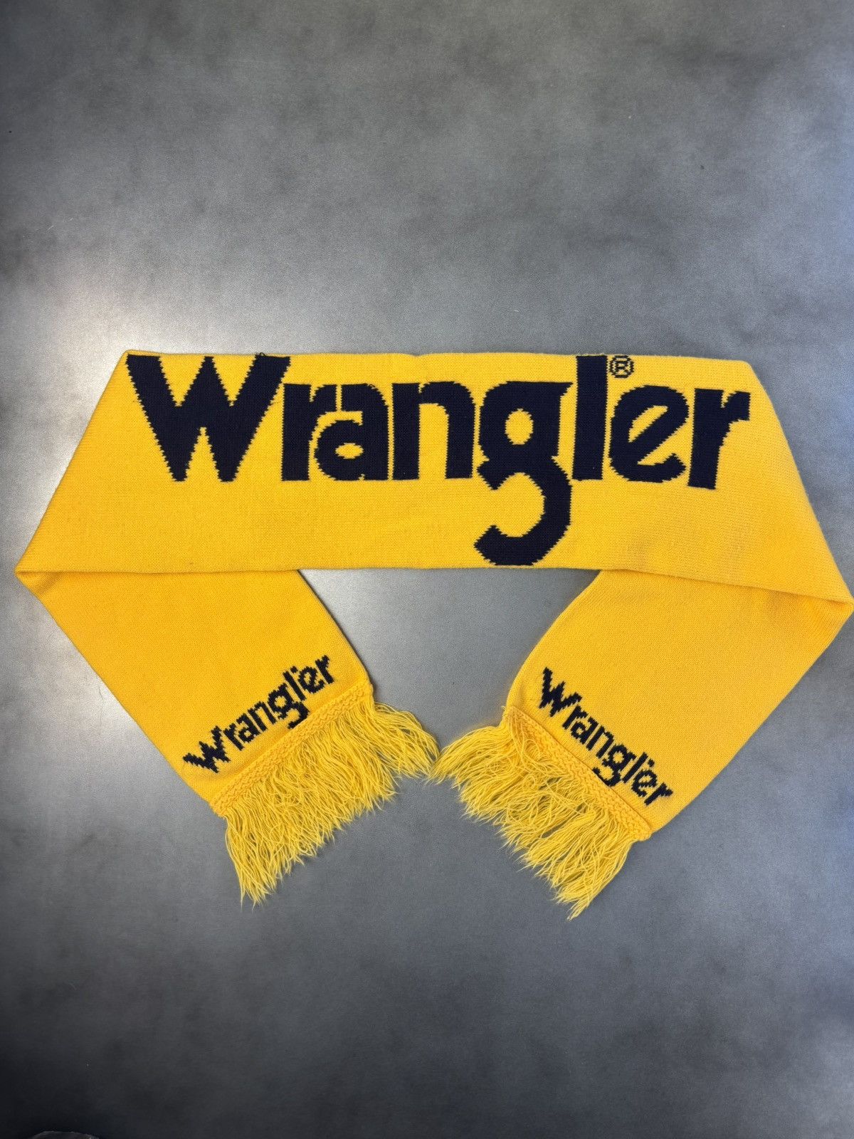 Vintage × Wrangler 1980s Wrangler Scarf 80s Vintage Wrangler Jeans Winter Rodeo Size ONE SIZE - 2 Thumbnail
