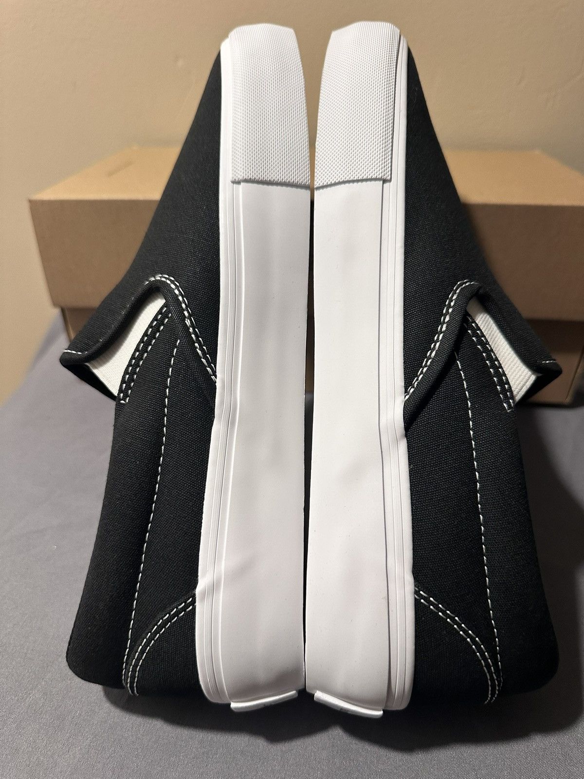 ClearWeather Clearweather DODDS Black Canvas Low Top Shoes size 9.5 M Size US 9.5 / EU 42-43 - 3 Thumbnail