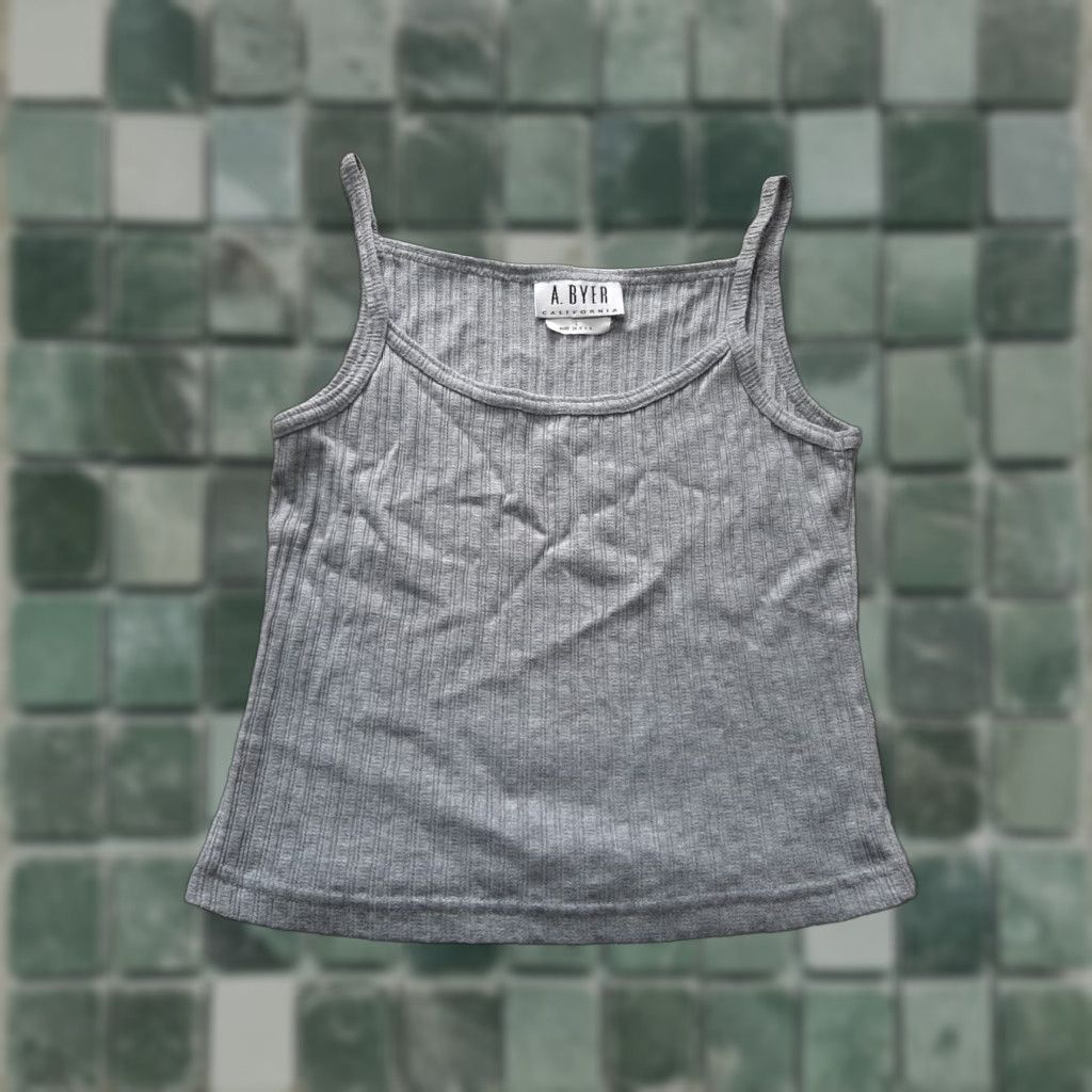 Vintage A. Byer Top Shirt Womens Juniors Large L Gray Tank Top Size L / US 10 / IT 46 - 1 Thumbnail