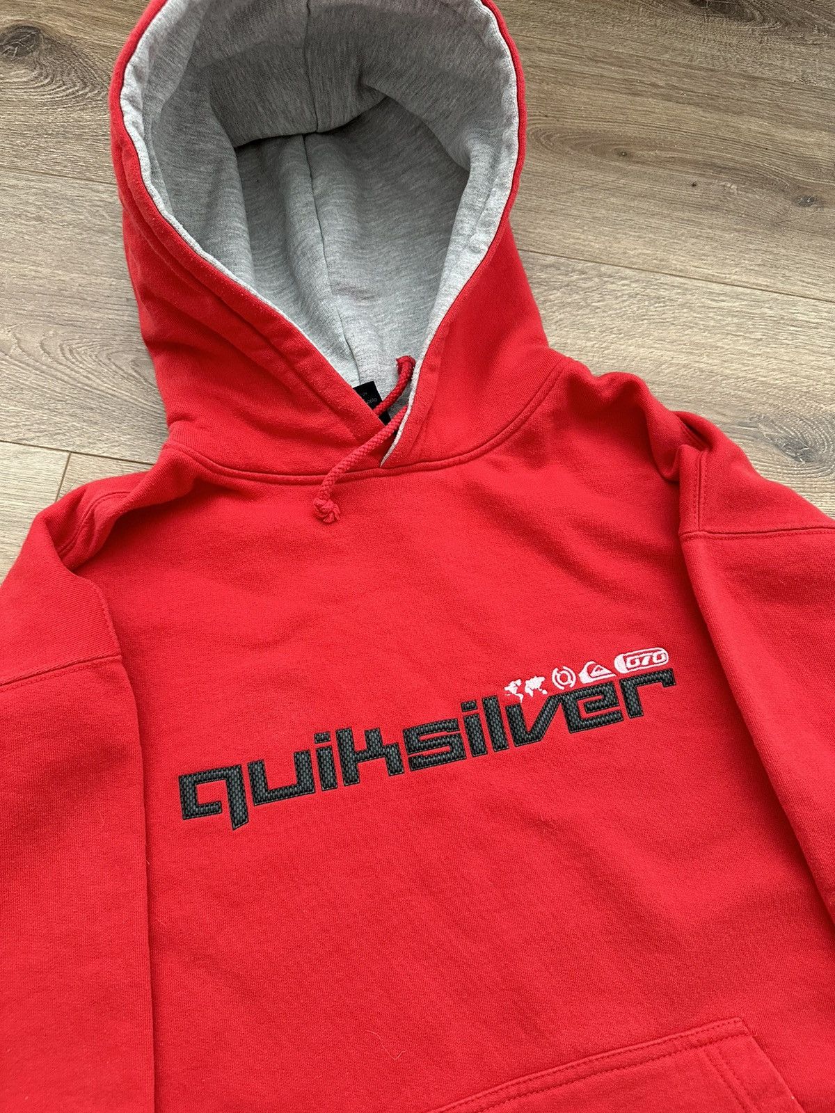 Quiksilver 🔥VINTAGE QUIKSILVER SURF BIG CENTRE LOGO HOODIE🔥 Size US L / EU 52-54 / 3 - 2 Thumbnail