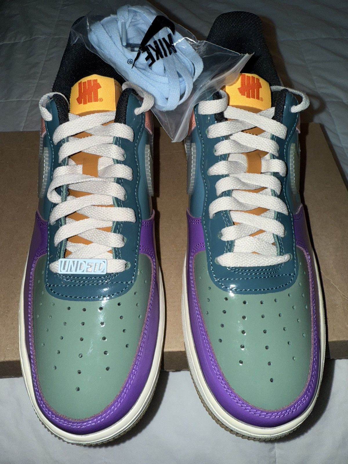Nike × Undefeated Nike Undefeated Air Force 1 SP Celestine Blue, NEW! 9 men’s Size US 9 / EU 42 - 7 Thumbnail