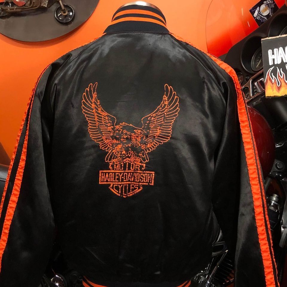 Harley Davidson × Vintage VTG 70s Harley Davidson Jacket XSmall Women Satin , Bomber Size XS / US 0-2 / IT 36-38 - 5 Thumbnail
