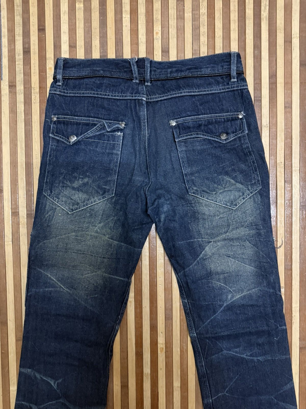 Japanese Brand Double Focus Denim Cargo Pants Streetwear / Multipocket Size US 30 / EU 46 - 8 Thumbnail