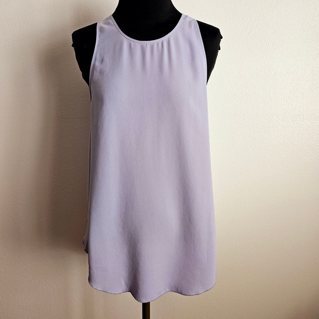 Aritzia ARITZIA Wilfred Lilac Sevres Zip Hi-Low Tank Top Blouse M Size M / US 6-8 / IT 42-44 - 1 Thumbnail