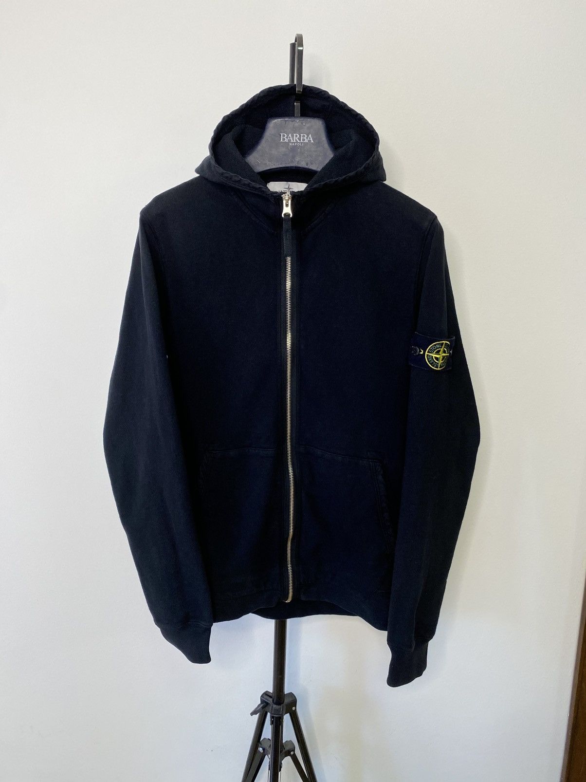 Stone Island Stone Island zip-up hoodie — black Size US S / EU 44-46 / 1 - 1 Thumbnail