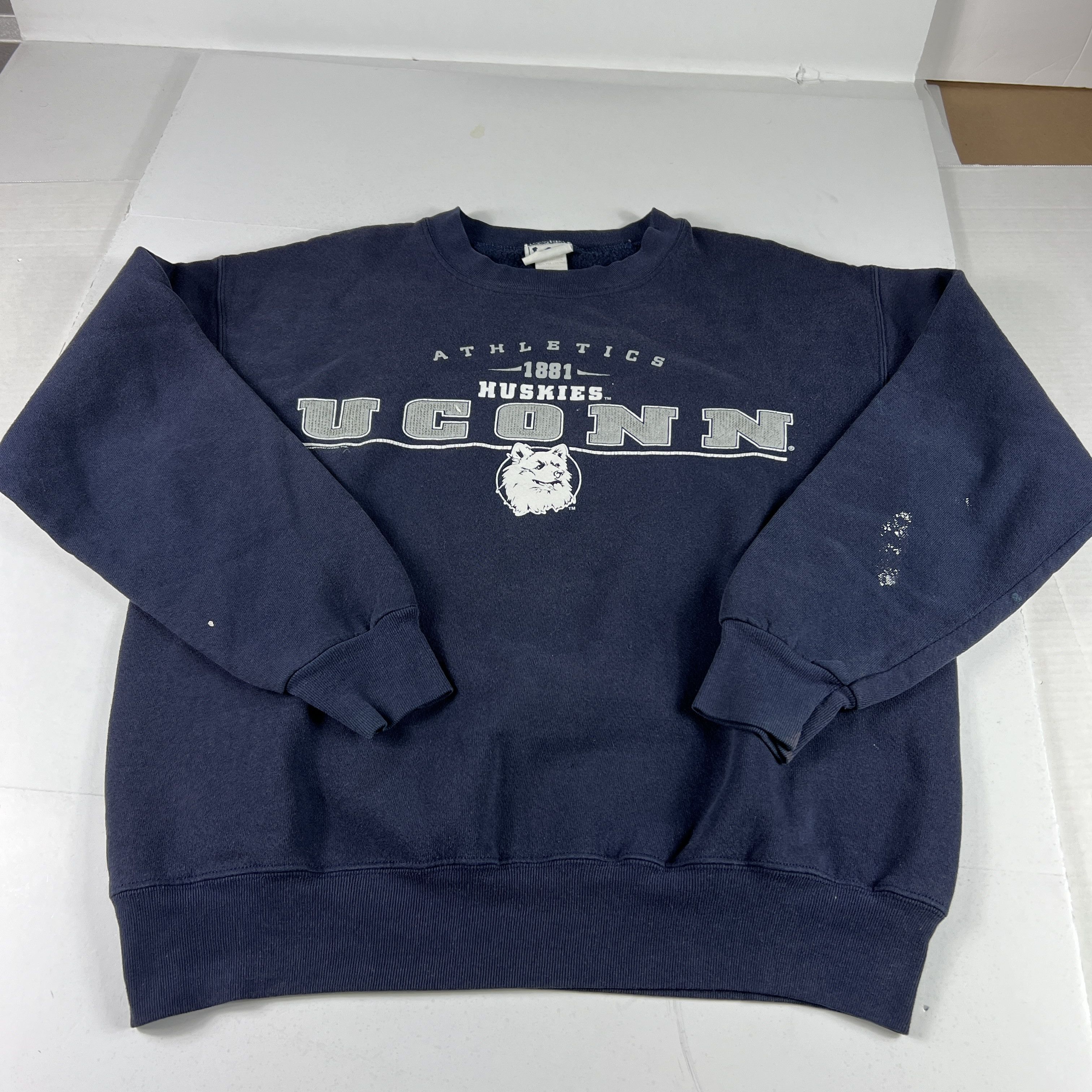 Vintage 90s Champion Reverse Weave UCONN College University Crewneck cheapest Sweatshirt