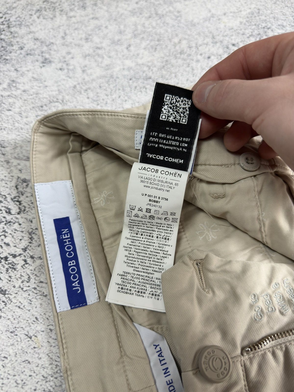 Jacob Cohen Jacob Cohen Made in Italy Luxury Chinos Slim Trousers Beige Size US 33 - 15 Thumbnail