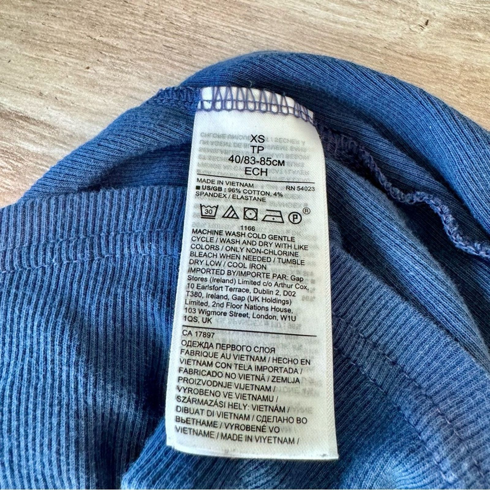 Banana Republic Banana Republic, Fitted & Ribbed Stone Blue Tank Top, XS Size XS / US 0-2 / IT 36-38 - 7 Thumbnail