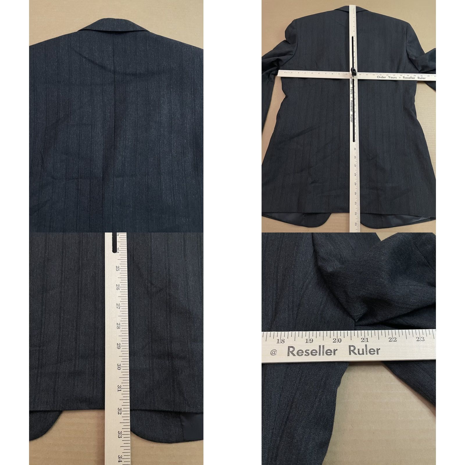 Perry Ellis VINTAGE Perry Ellis Suit Jacket Mens 38 Gray Stripe 2 Button Sport Coat Regular Fit Shirt? Size 38R - 10 Thumbnail