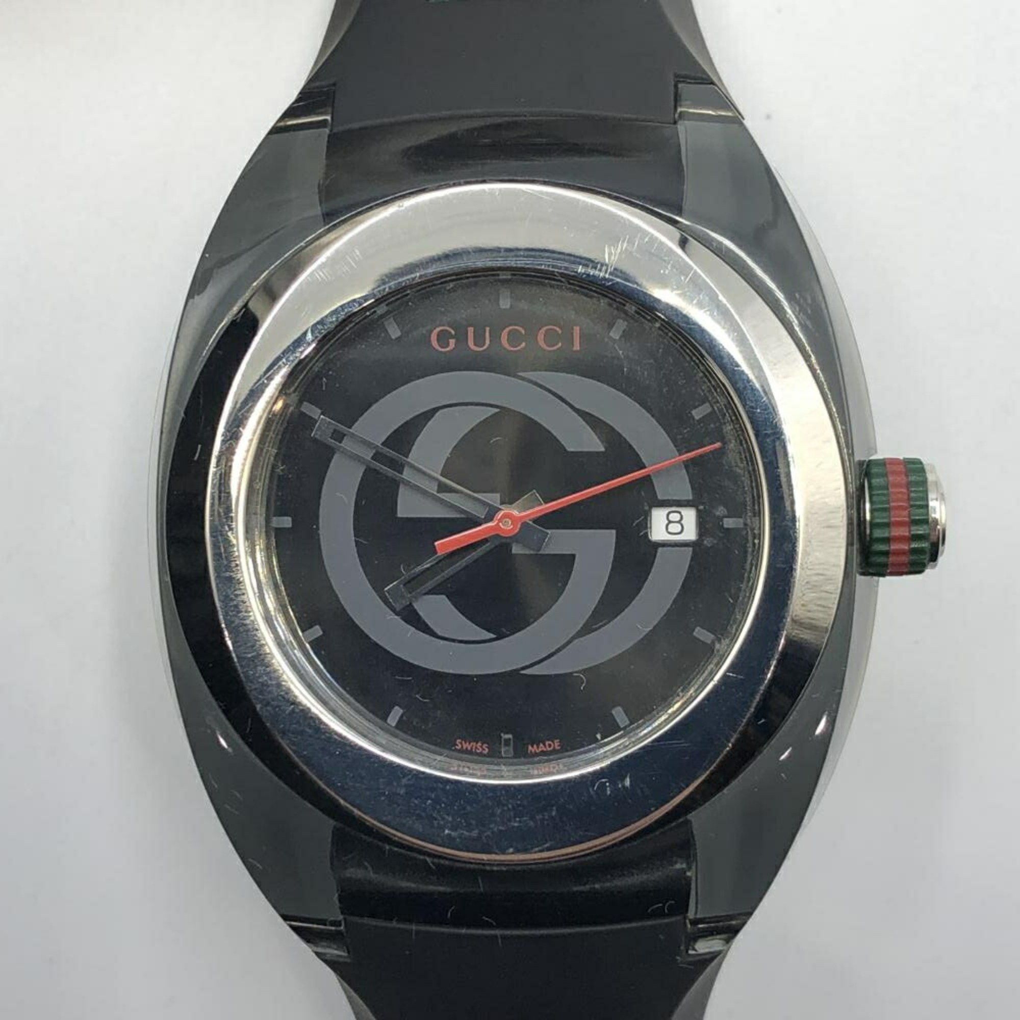 image of Gucci Sync Xxl Ya137101 Gucci Sync Watch Black Green Red, Women's