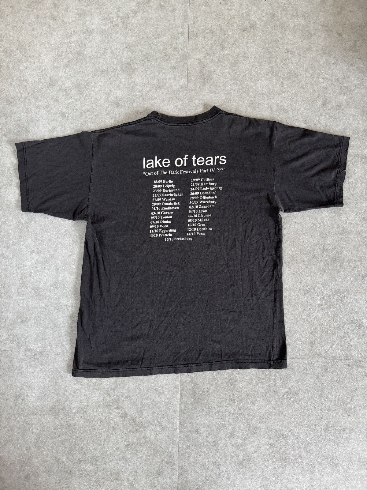Band Tees × Vintage *RARE* 1997 90s VINTAGE LAKE OF TEARS CRIMSON COSMOS TOUR Size US XL / EU 56 / 4 - 9 Thumbnail
