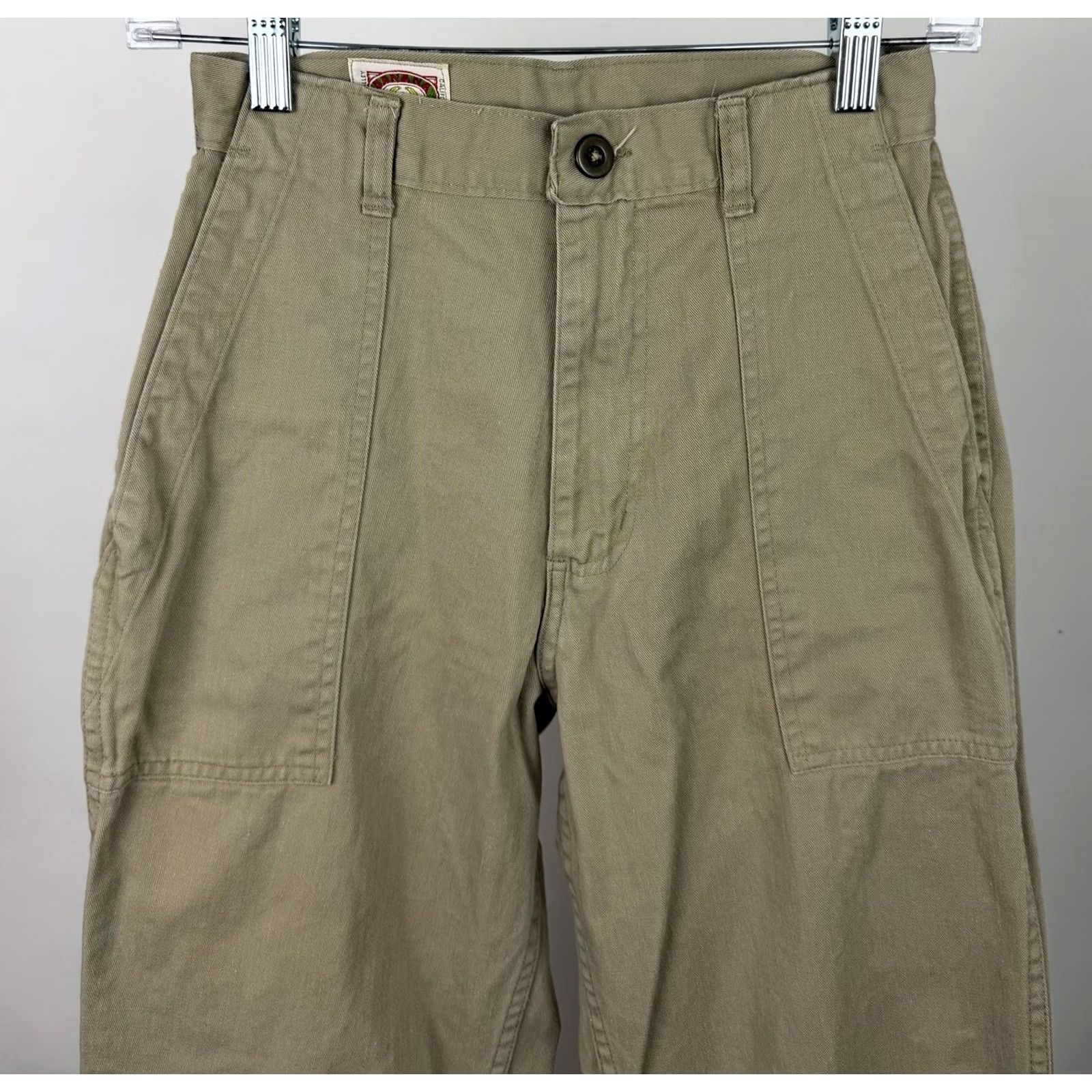 Banana Republic VINTAGE Banana Republic Chino Pants Womens 24x36 ACTUAL Safari Fatigues Army Size 42" / US 20 - 3 Thumbnail