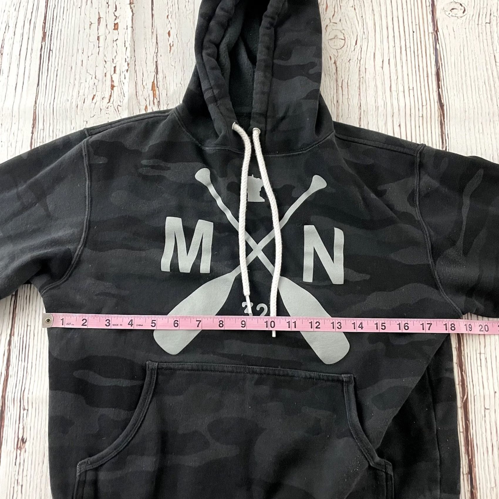 Vintage SOTA Minnesota Pullover Hoodie Camouflage Sweatshirt Womens XS Gray Size XS / US 0-2 / IT 36-38 - 3 Thumbnail