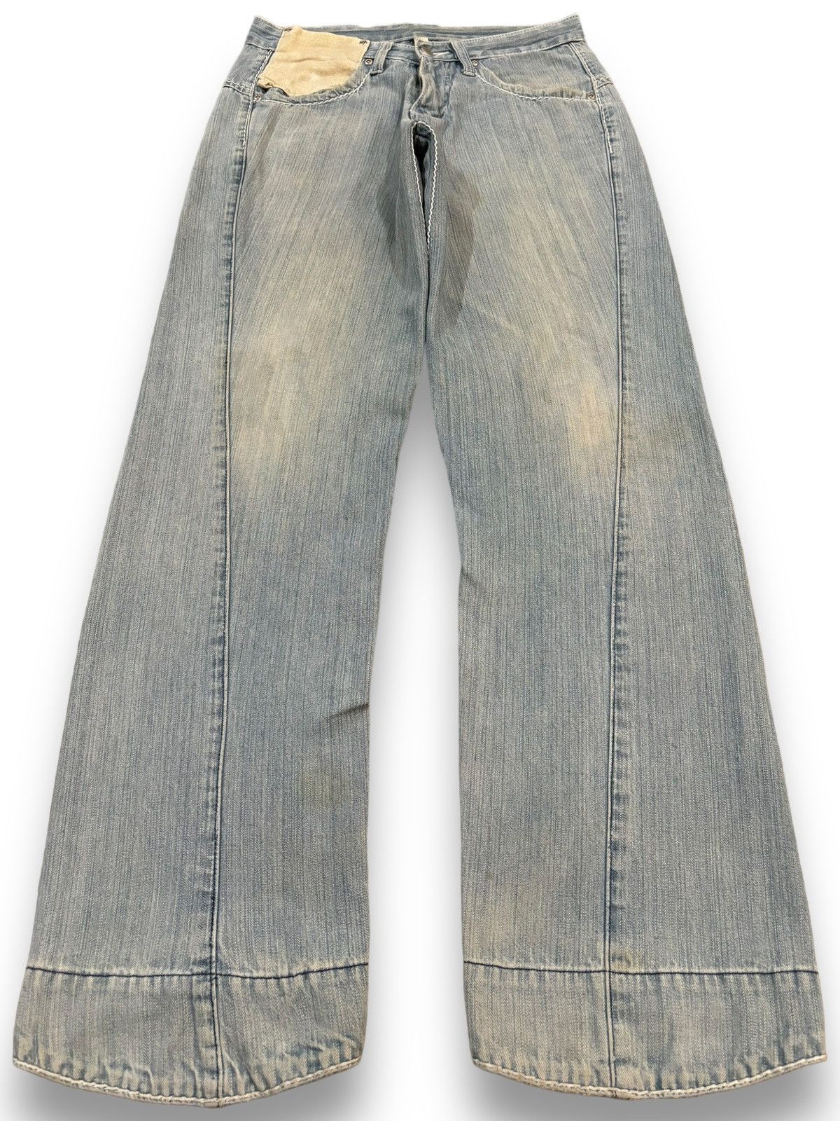 Blue Blue Japan Vintage Japanese Brand Rusty Blue Wash Loose Fit Jeans Size US 30 / EU 46 - 1 Thumbnail