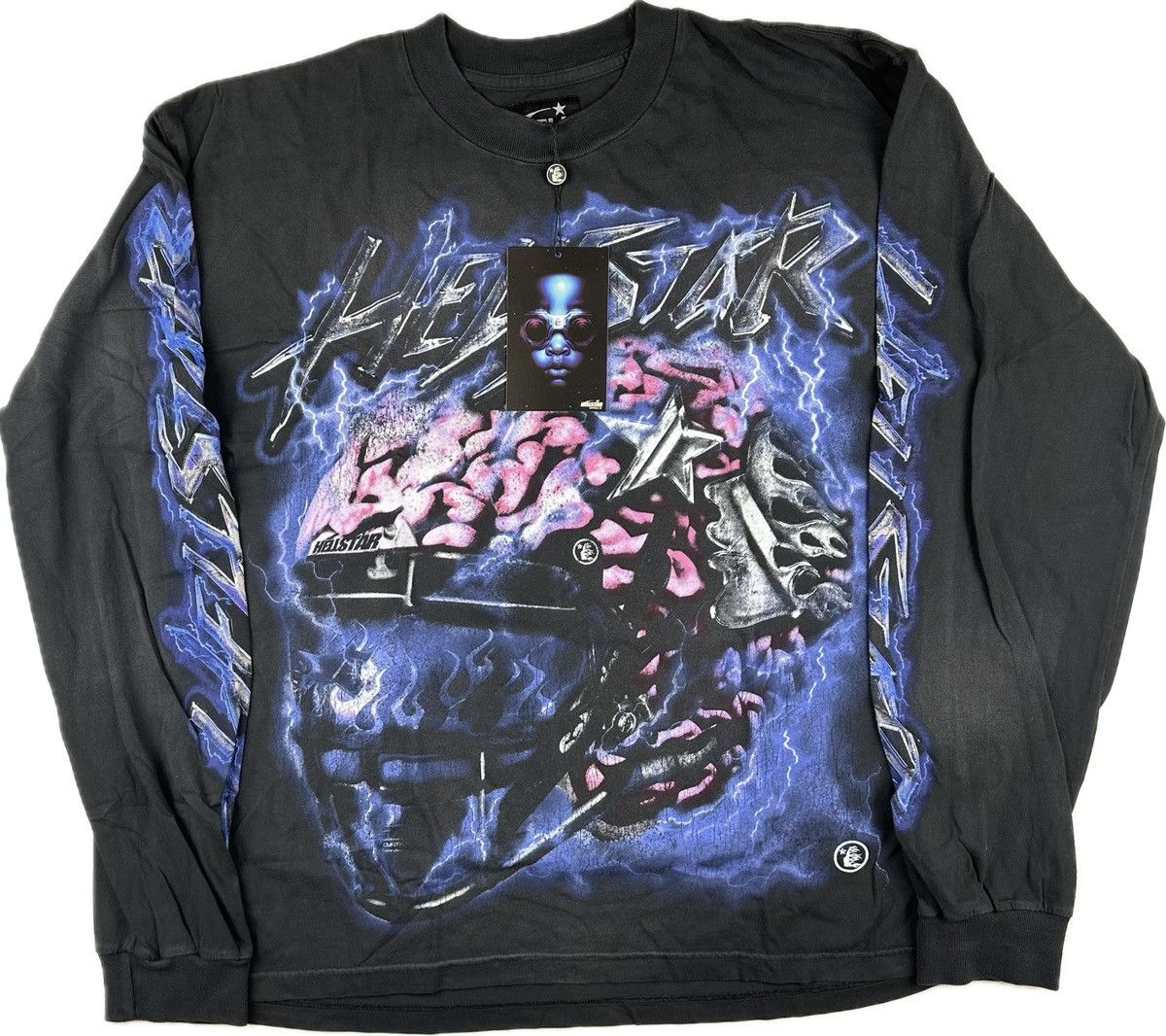 HELLSTAR Hellstar Helmet Long Sleeve T-shirt Size US L / EU 52-54 / 3 - 1 Thumbnail