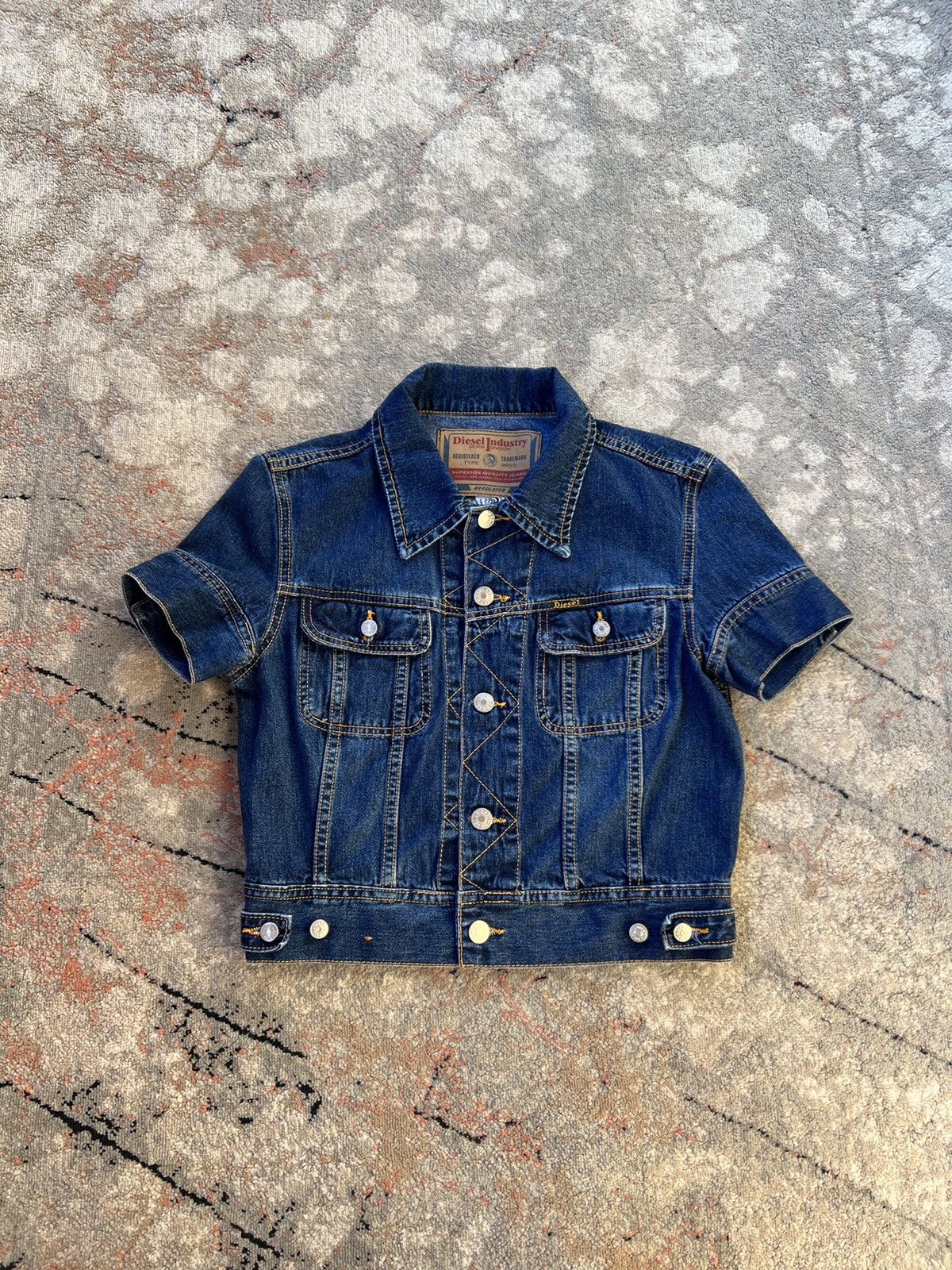 Diesel × Vintage Y2K Diesel Vintage Denim Jacket Size S / US 4 / IT 40 - 1 Thumbnail