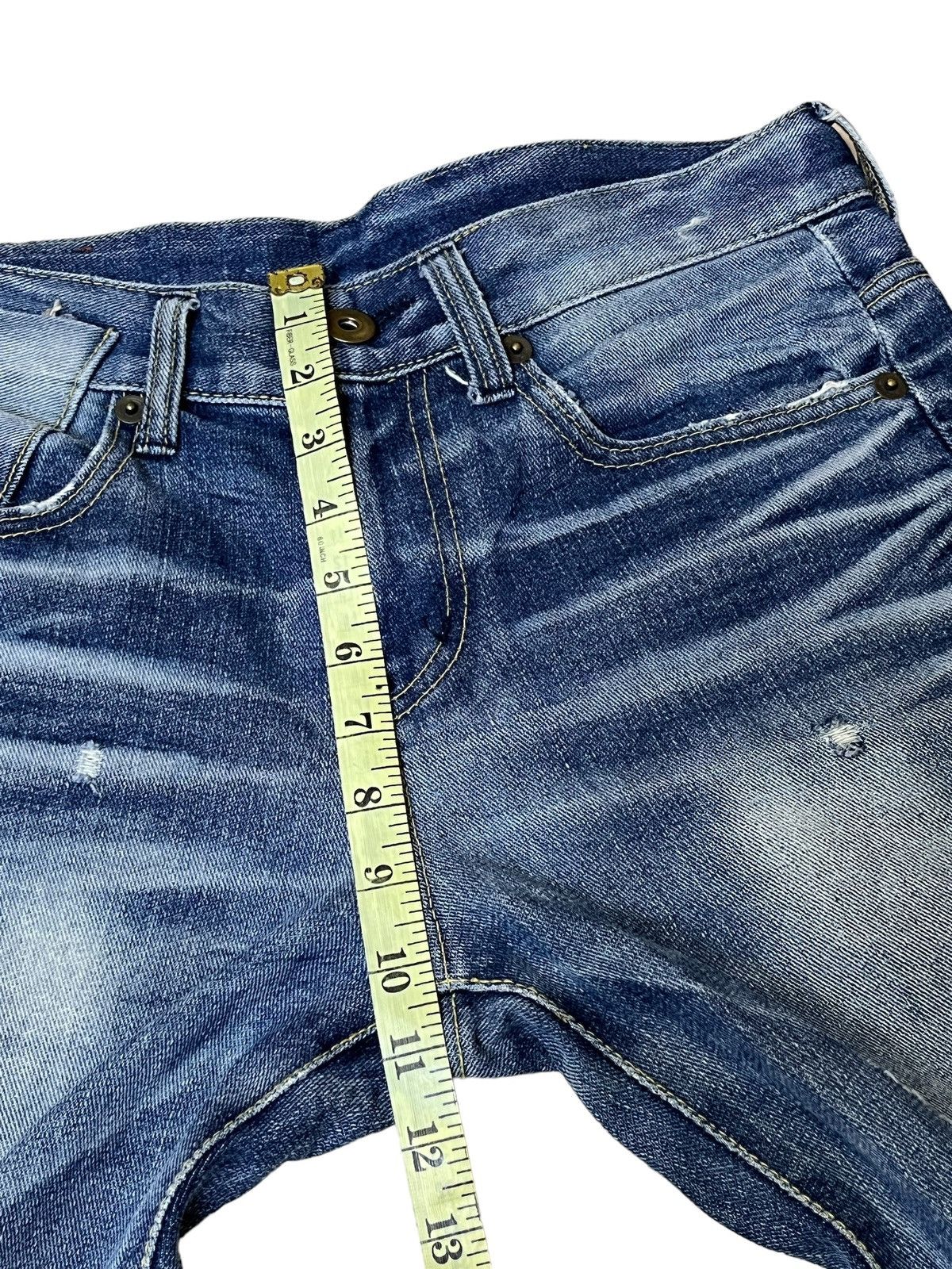 Japanese Brand SICK🔥JAPANESE BRAND OLD ARMY DISTRESSED STYLE DENIM/JEANS Size US 32 / EU 48 - 21 Thumbnail