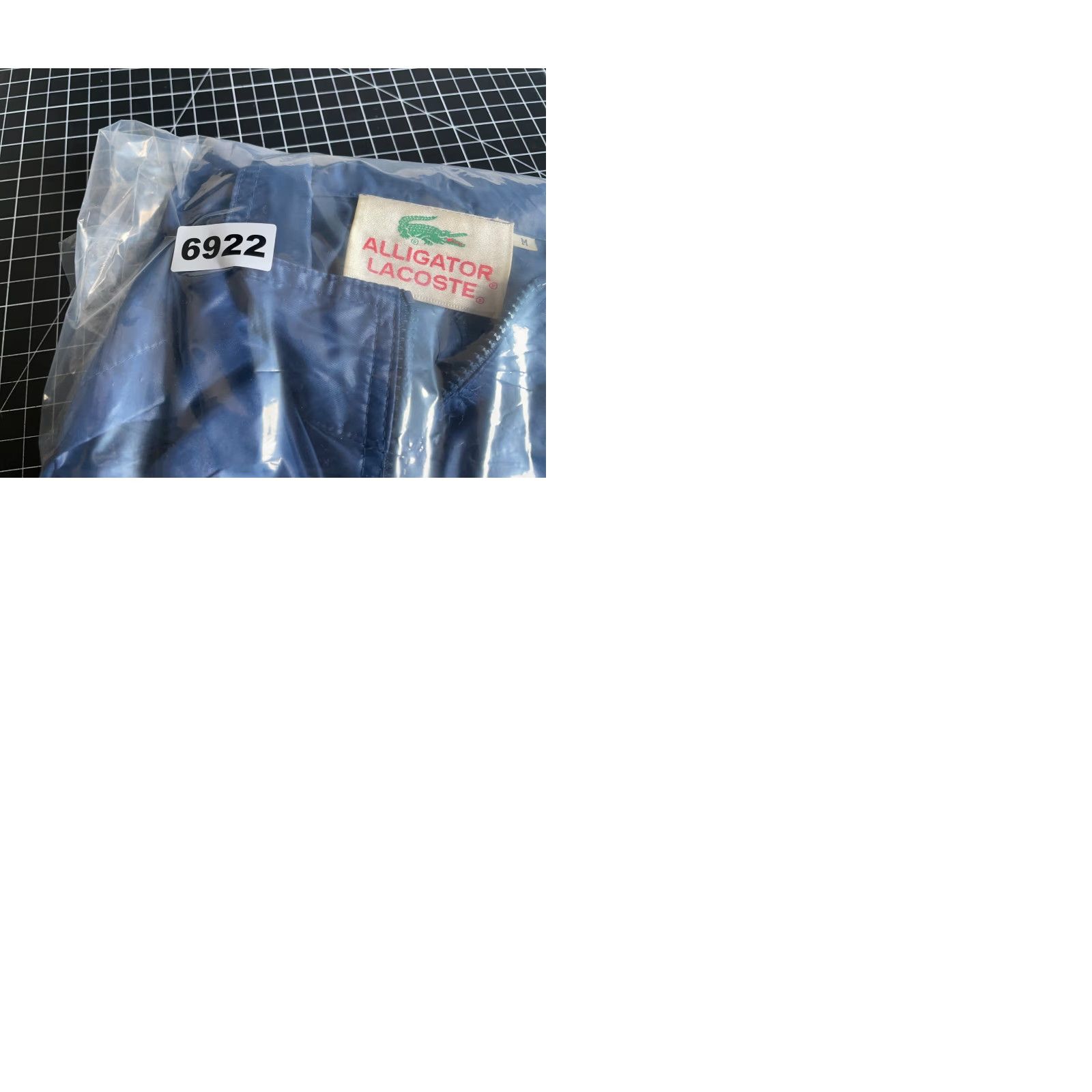 Lacoste VINTAGE Lacoste Windbreaker Jacket Blue Dark Alligator Logo Zip Up 80s Medium Mens Size US M / EU 48-50 / 2 - 9 Thumbnail