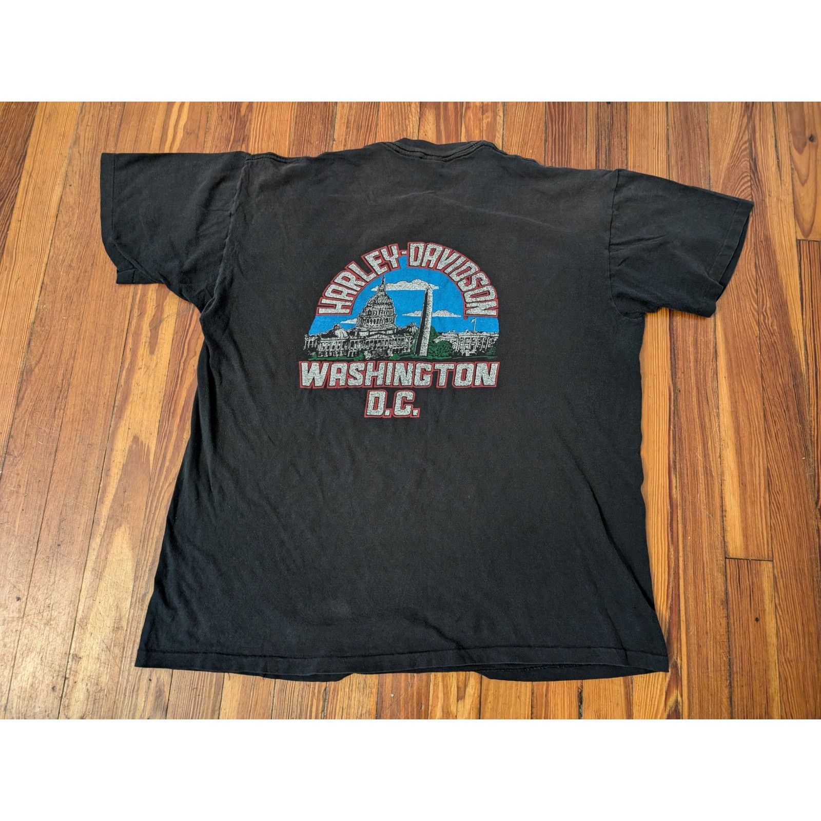 Harley Davidson VTG Harley Davidson Houlbek "The Eagle has Landed" Signal Ta Size US XL / EU 56 / 4 - 2 Thumbnail