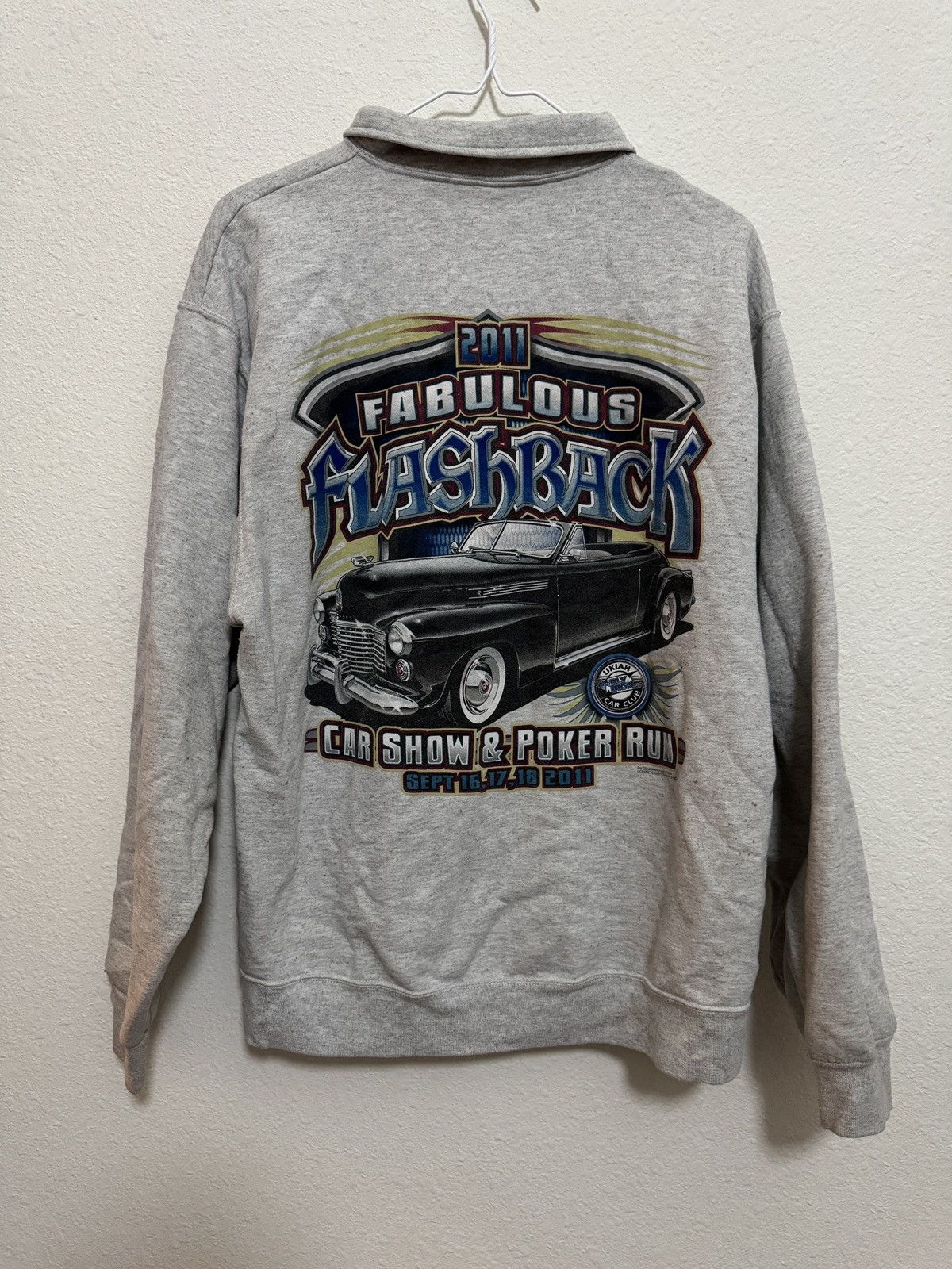 Jerzees Vintage Car Club Quarter Zip Size L / US 10 / IT 46 - 2 Thumbnail