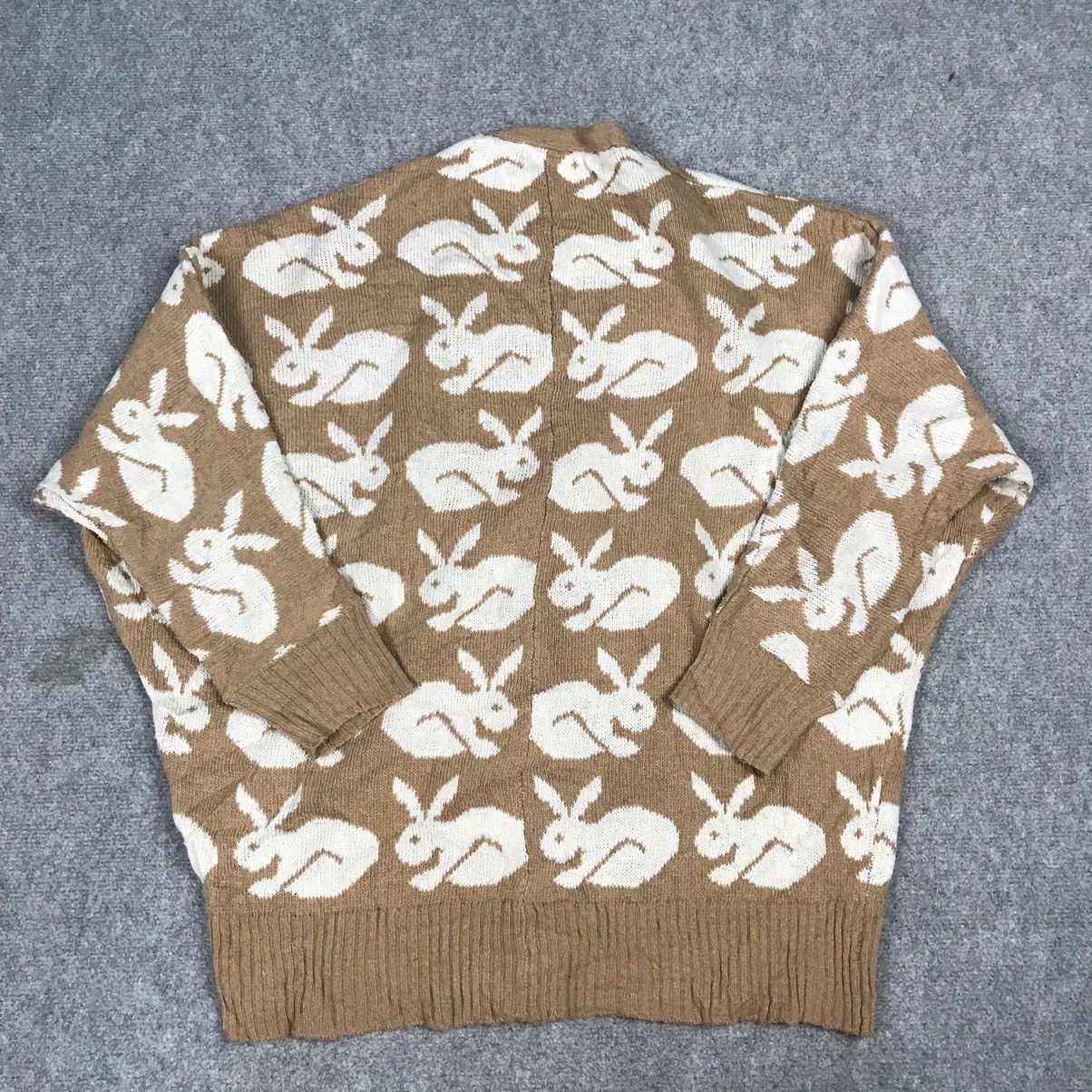 Aran Isles Knitwear × Japanese Brand KNITWEAR CARDIGAN DESIGN RABBIT Size US L / EU 52-54 / 3 - 7 Thumbnail