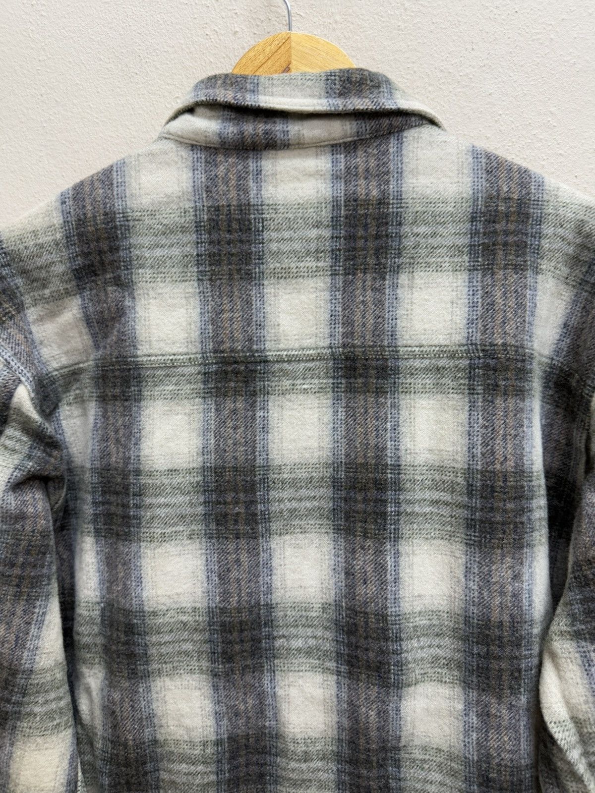 Japanese Brand × Uniqlo × Vintage Vintage 90s Uniqlo Plaid Tweed Chekered Flanel Wool Jacket Size US L / EU 52-54 / 3 - 24 Thumbnail