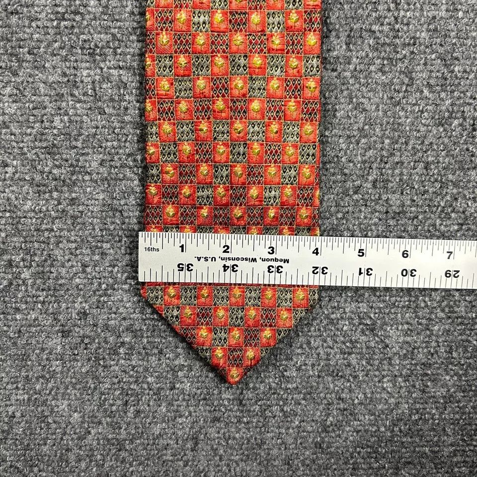 Ermenegildo Zegna Ermenegildo Zegna NeckTie Mens 4" x 59" Geometric Floral ` Size ONE SIZE - 9 Thumbnail