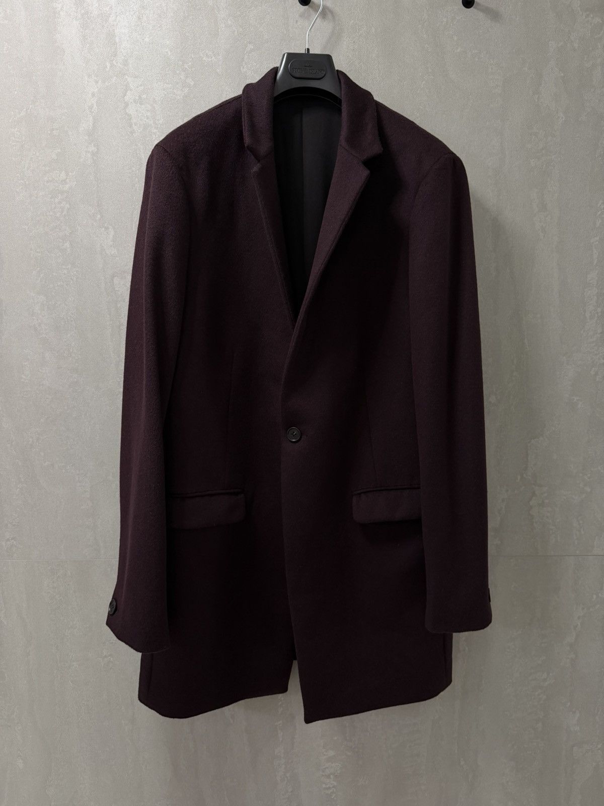 Allsaints AllSaints wool manor coat jacket dark garnet size S-M Size US S / EU 44-46 / 1 - 1 Thumbnail