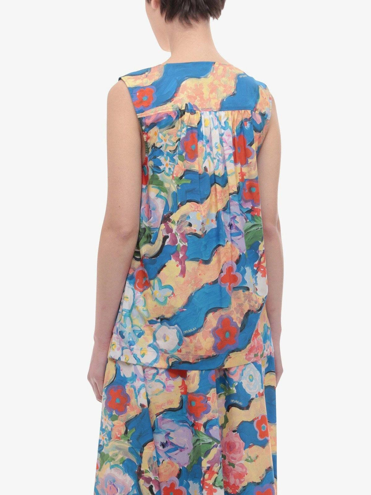 Marni o1y1125 Blouse in Multicolor Size XS / US 0-2 / IT 36-38 - 4 Thumbnail