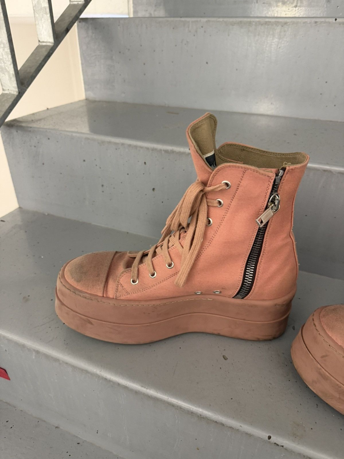 Rick Owens Drkshdw Rick Owens Drkshdw Double Bumper Ramones Size US 10 / EU 43 - 8 Thumbnail