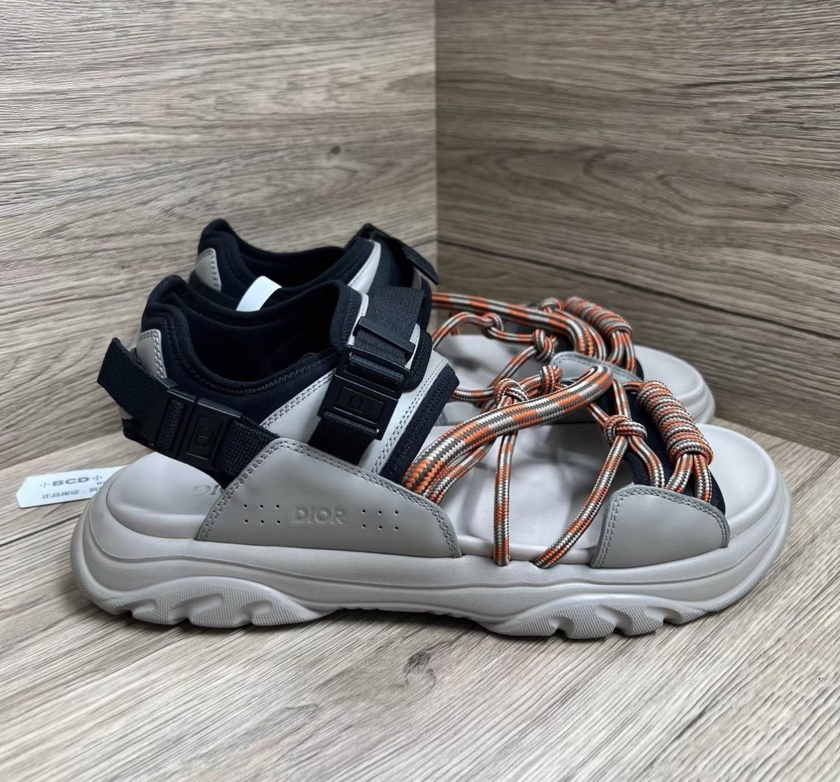 Dior Dior H-Town Brown and Black Sandals J41 Size US 10 / EU 43 - 3 Thumbnail