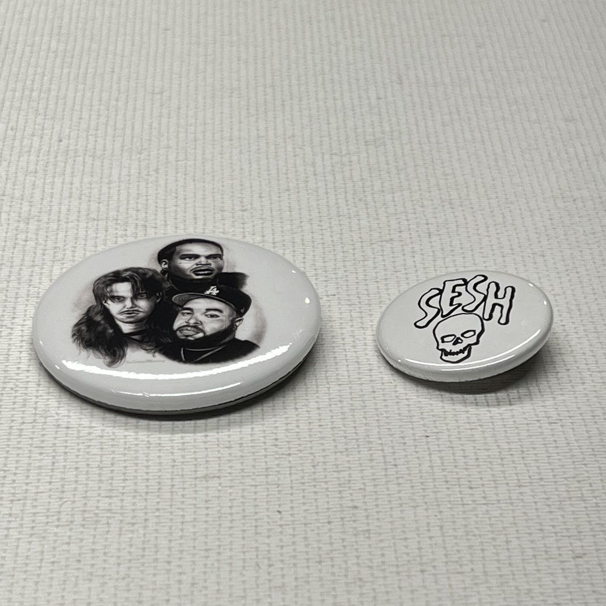 Bones × TeamSESH × Xavier Wulf / Hollow Squad NEW Team Sesh Bones Pin Button Eddie Baker Wulf SET OF 2 Size ONE SIZE - 3 Thumbnail