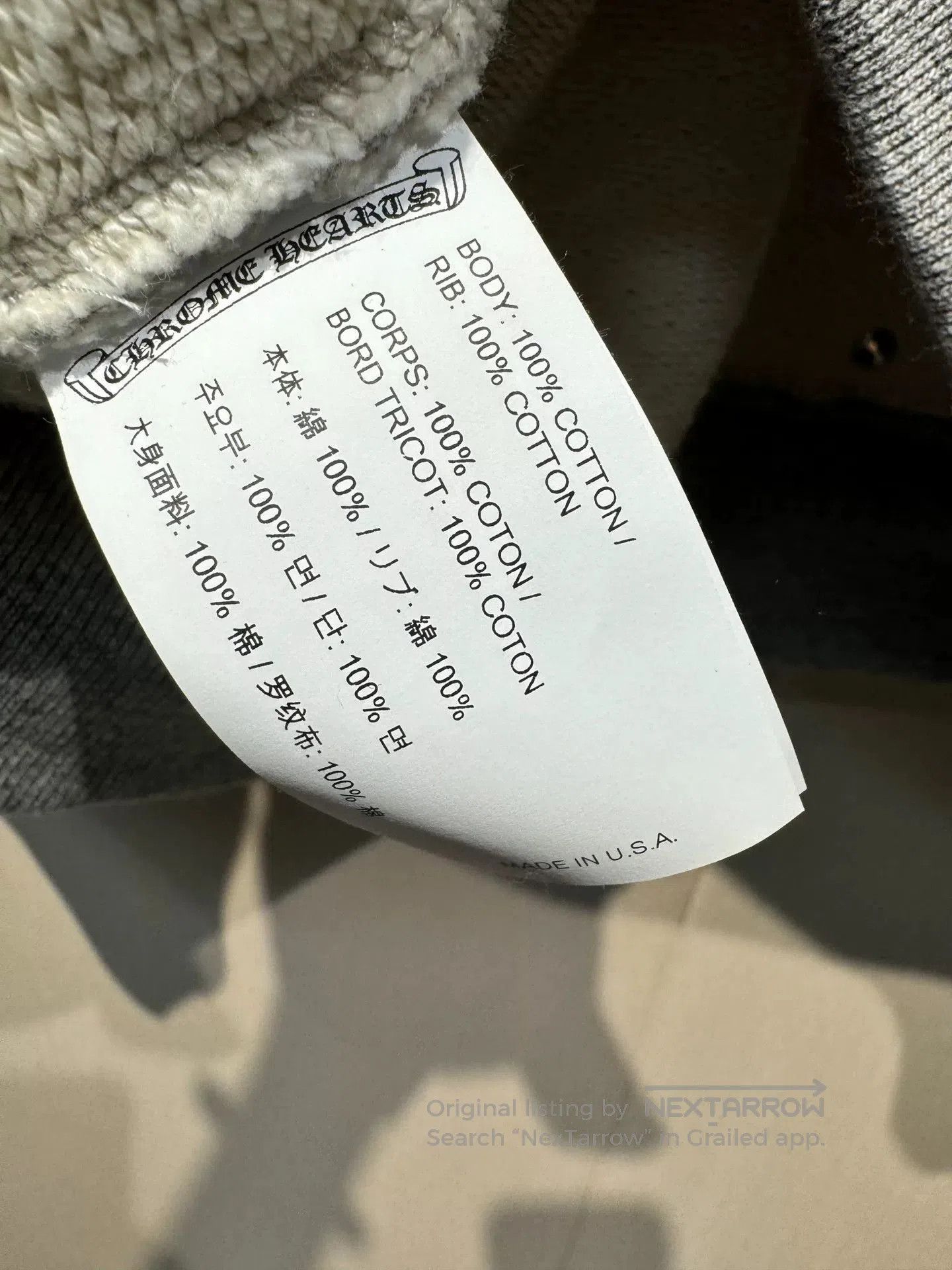 Chrome Hearts Chrome Hearts New Gray Sweatshirt. Size US L / EU 52-54 / 3 - 6 Thumbnail