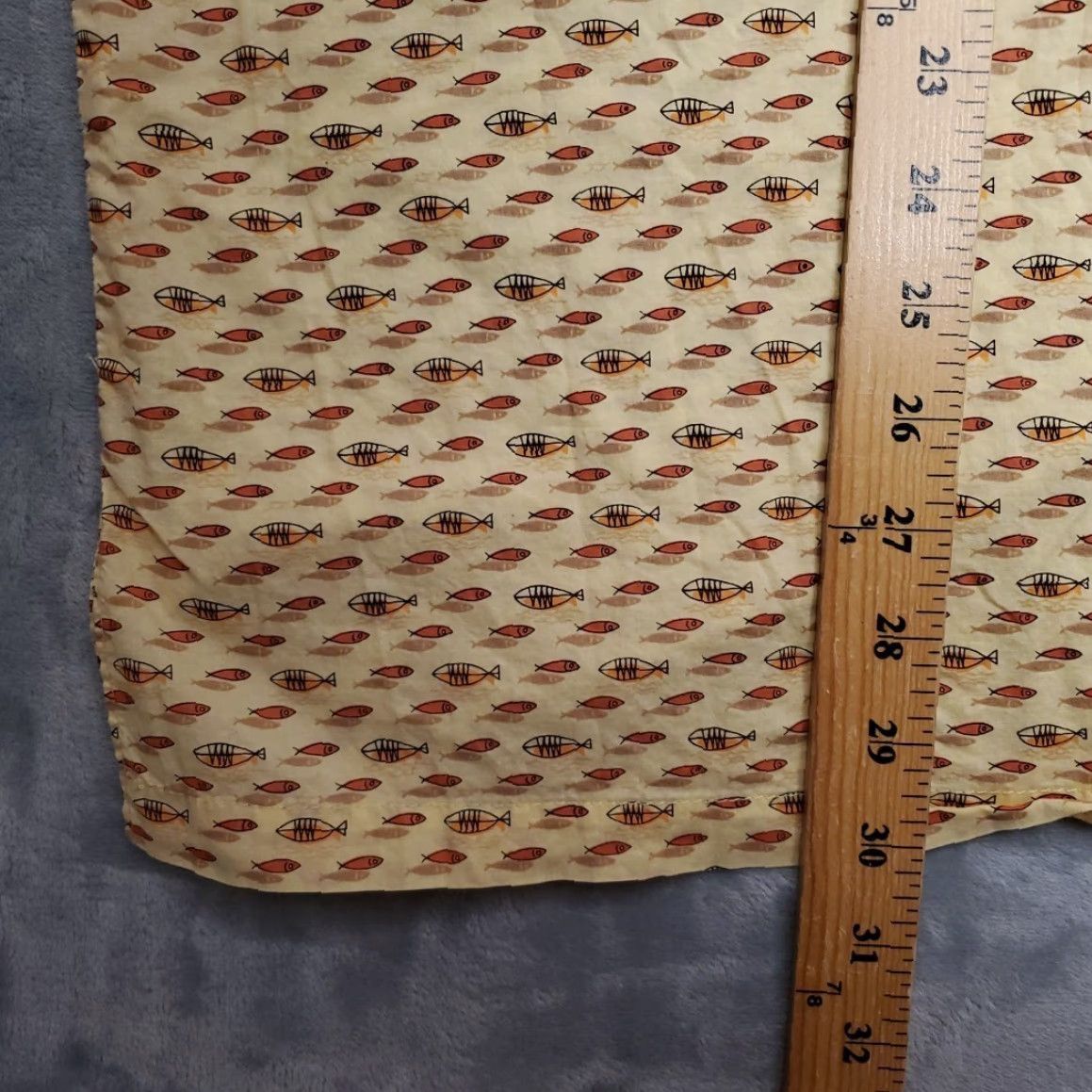 Tori Richard VINTAGE Tori Richard Shirt Mens L Yellow Geometric Fish Print Button Up Short Sleeve Size US L / EU 52-54 / 3 - 6 Thumbnail