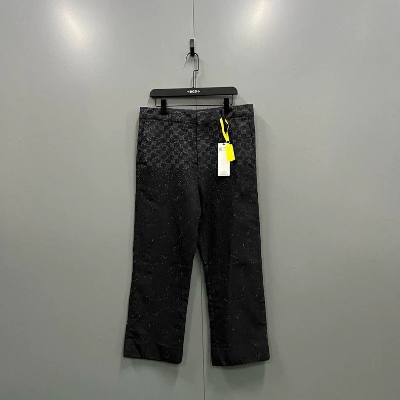 Louis Vuitton Louis Vuitton Black Checked Logo Long Pants - dmc Size US 31 - 1 Thumbnail