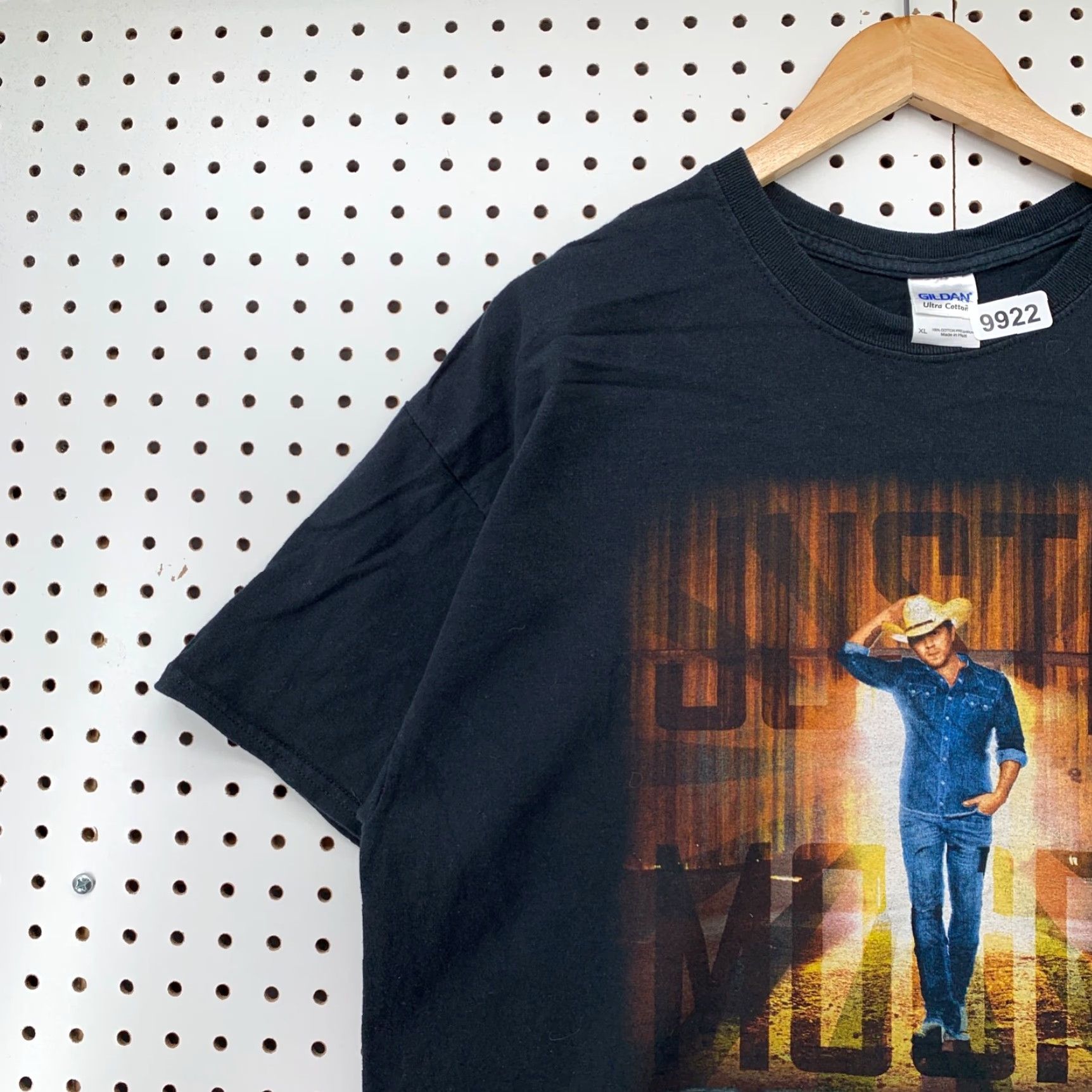 Gildan VINTAGE Justin Moore Off The Beaten Path Shirt Mens XL Black Music Band XL Shirt Mens Black Music Band 23.5x31 Size US XL / EU 56 / 4 - 3 Thumbnail
