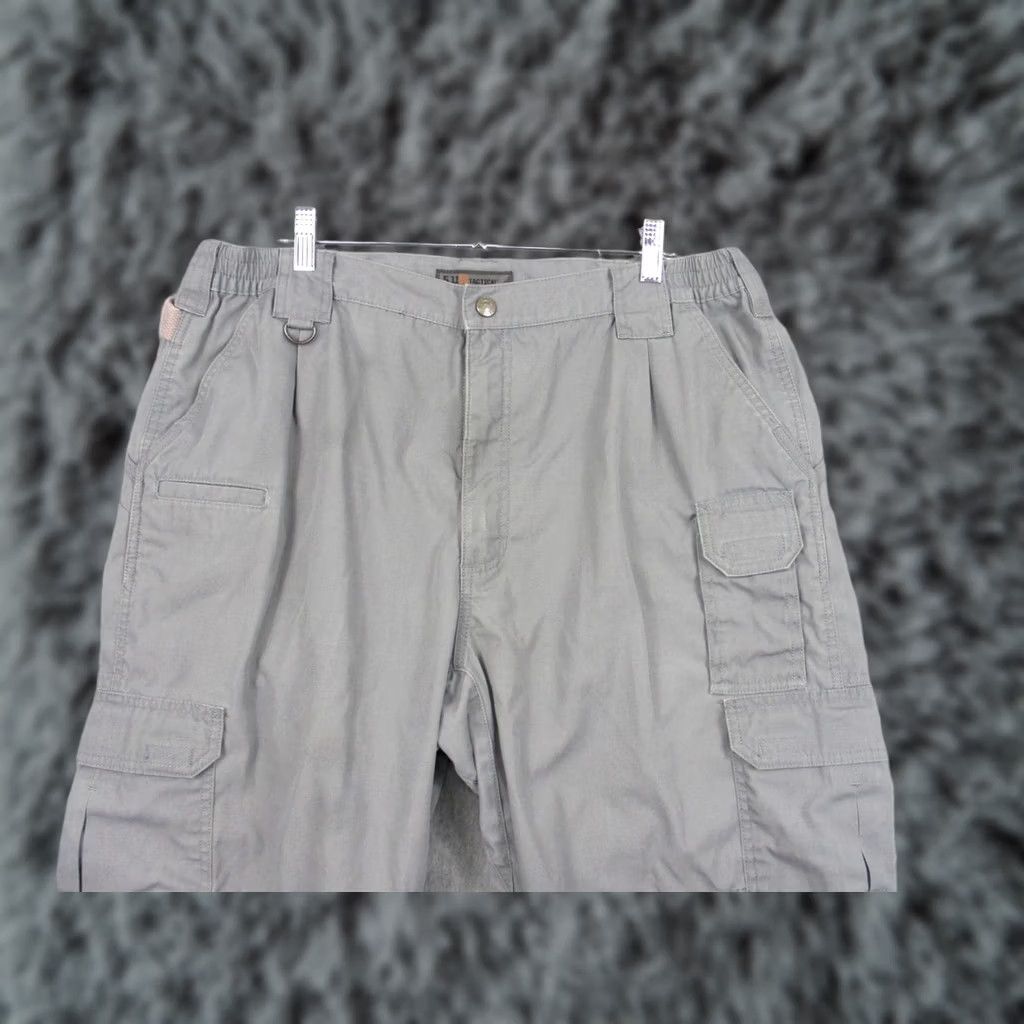 Vintage 5.11 Tactical Pants Mens Gray Relaxed Fit Cargo Workwear 38x30 Size US 34 / EU 50 - 1 Thumbnail