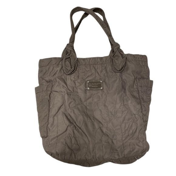 Marc Jacobs Marc Jacobs Pretty Nylon Tate Tote Quartz Grey Quilted Bag Size ONE SIZE - 3 Thumbnail