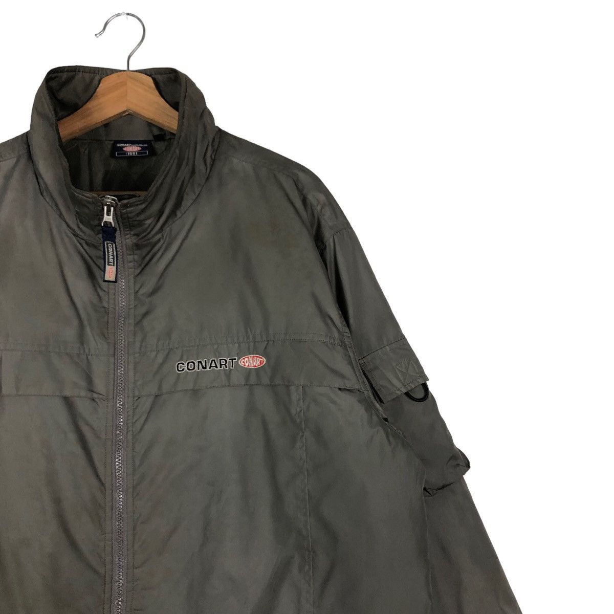 Japanese Brand 🔥Vintage Double Layer Jacket Zipper Conart Big Logo Size US L / EU 52-54 / 3 - 6 Thumbnail