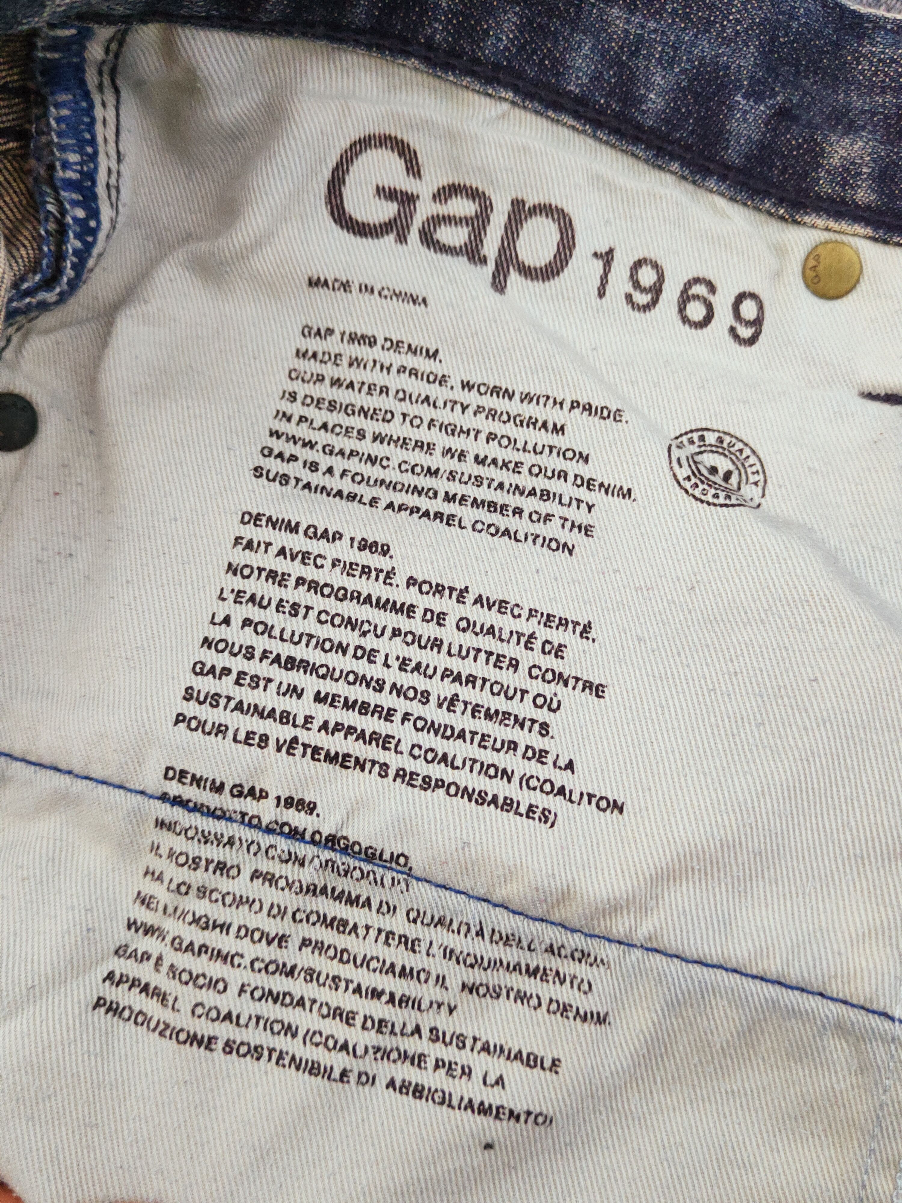 Gap Gap skinny Blue Distressed Ripped Jeans #W697 Size US 31 - 14 Thumbnail