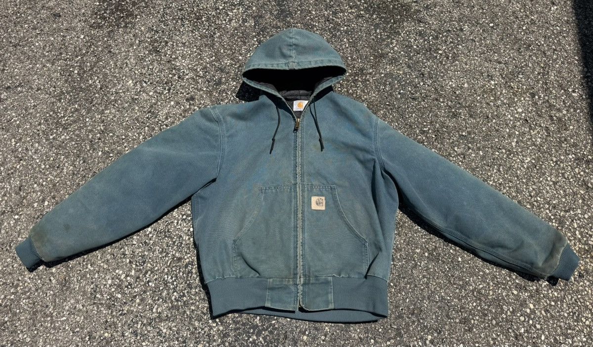 Carhartt 90s Carhartt Aspen Green Active Jacket Detroit JQ296 JQ294 Size US L / EU 52-54 / 3 - 2 Thumbnail
