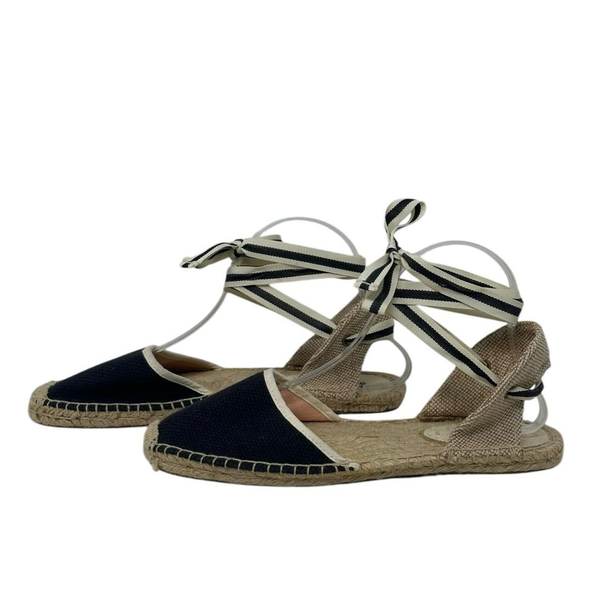 Soludos Soludos black canvas tie up espadrilles sandal shoes size 9 Size US 9 / IT 39 - 4 Thumbnail