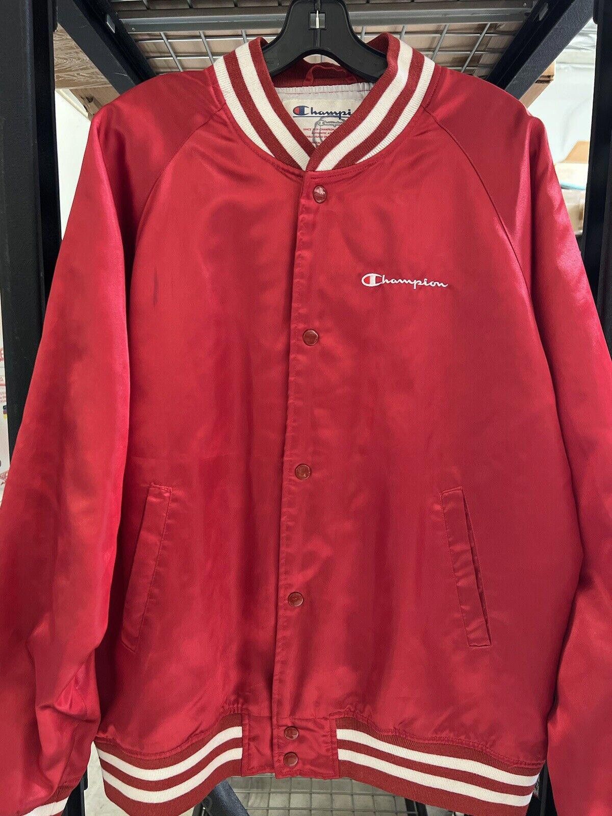 Supreme SS13 Supreme x Champion Satin Varsity Jacket Red Size US L / EU 52-54 / 3 - 3 Thumbnail