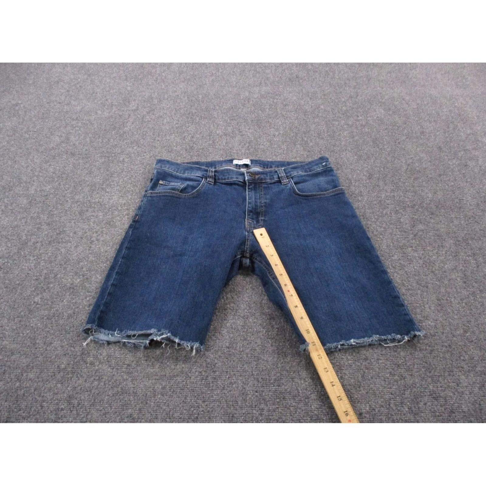 Tecovas Tecovas Shorts Mens 36 Blue Denim Slim Jean Jorts Cutoff Bermuda Casual Size US 36 / EU 52 - 3 Thumbnail