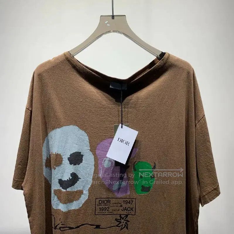 Other Dior Brown Cotton Graphic T-Shirt for Men . Size US L / EU 52-54 / 3 - 3 Thumbnail