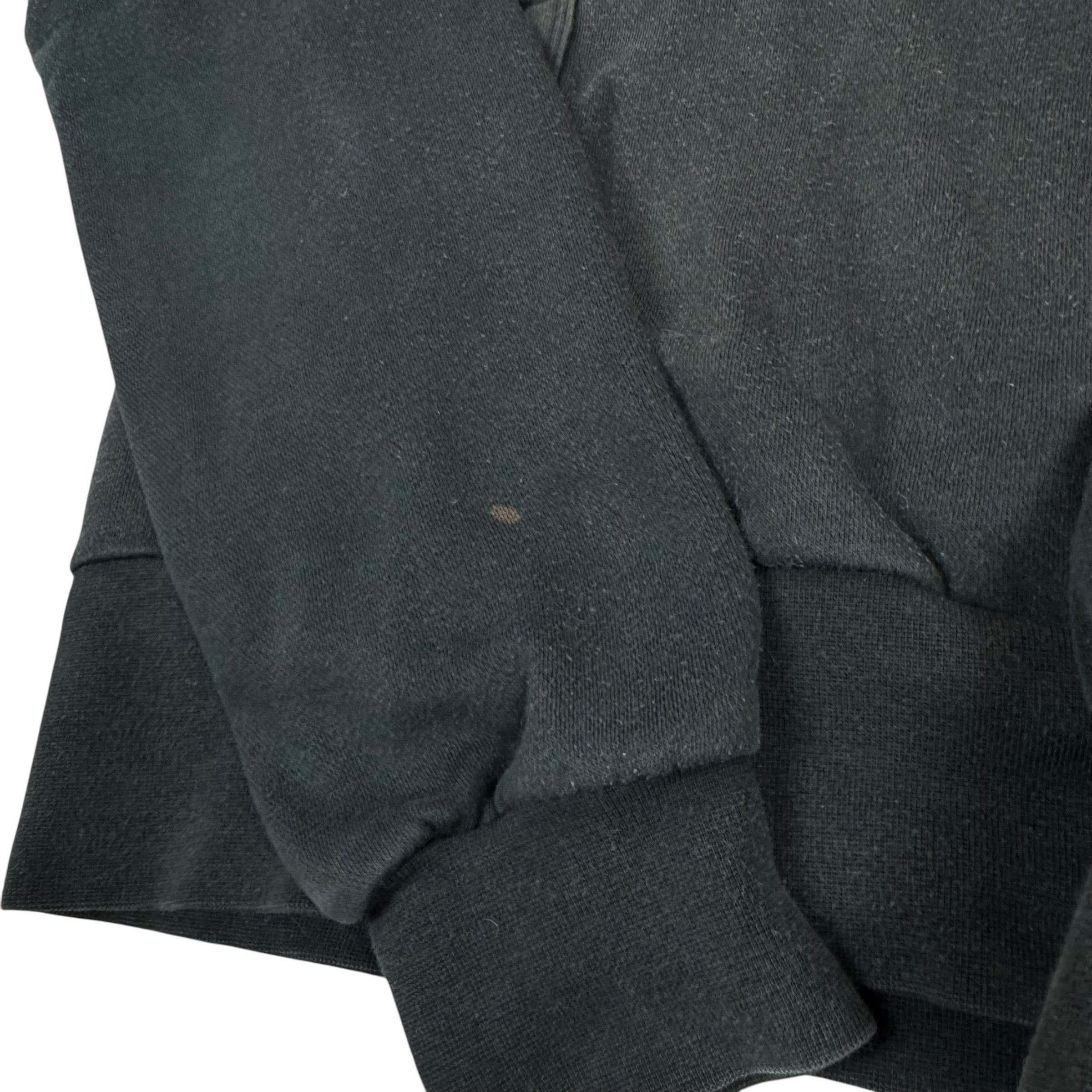 Nike × Vintage Nike Black Spellout Swoosh Pockets Pullover Hoodie L Size L / US 10 / IT 46 - 4 Thumbnail