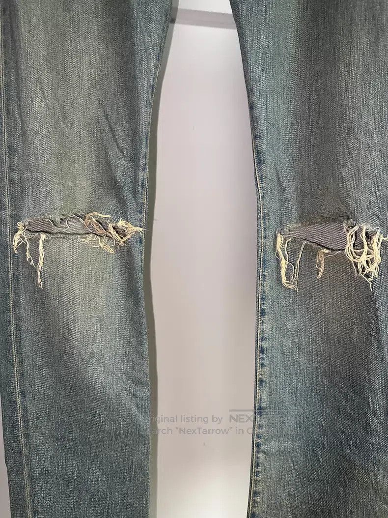 Saint Laurent Paris Saint Laurent Paris Knee Hole Washed and Worn Denim Jeans Size US 30 / EU 46 - 4 Thumbnail