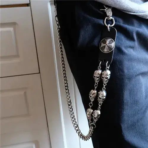 VIBE Motorcyle KeyChain Jean Biker Wallet Belts Chain Size ONE SIZE - 2 Thumbnail